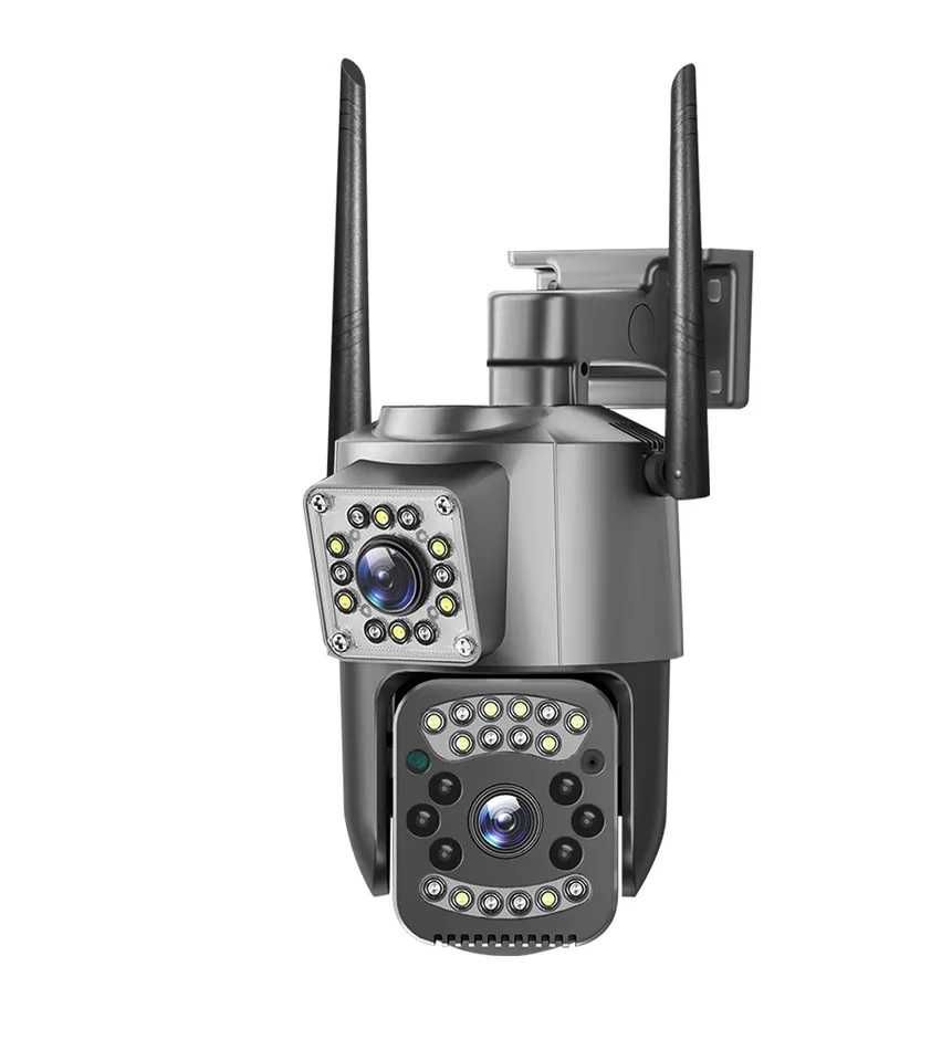 Camera Supraveghere duala 4MP, intelligent tracking, PTZ, WI-FI, Lan