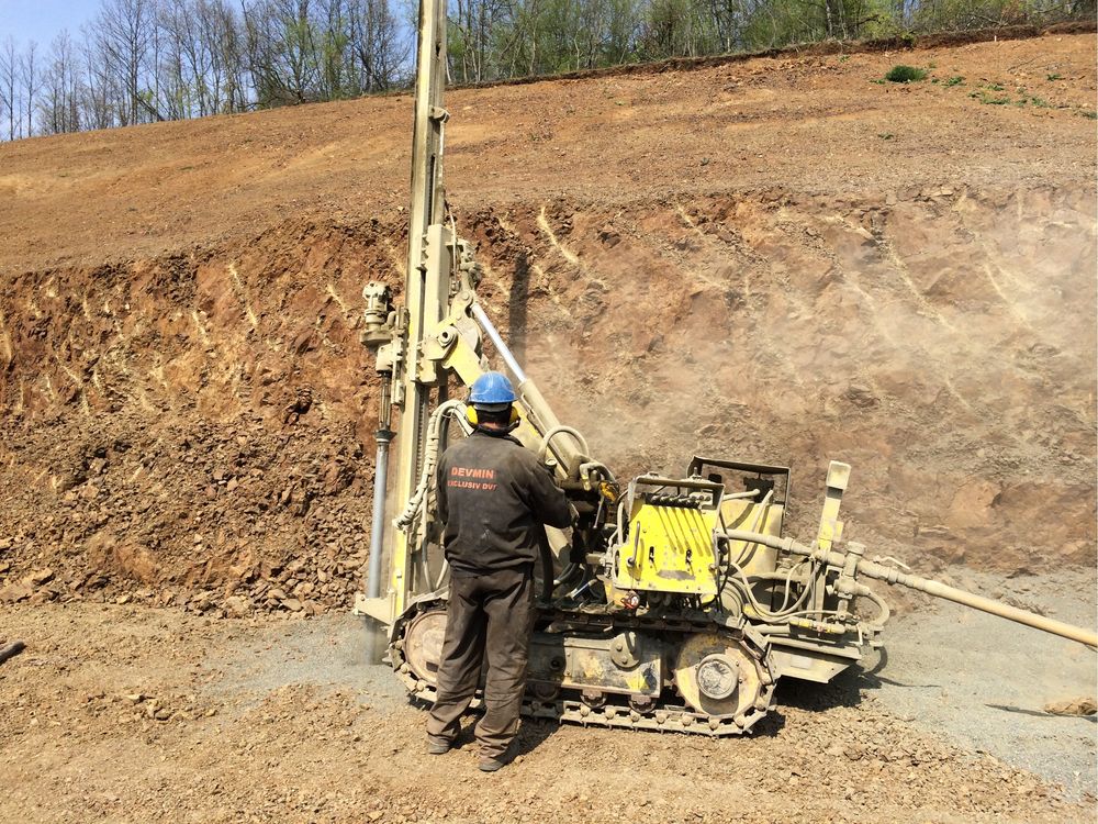 Instalatie de foraj Atlas ROC 203/ Rock drilling