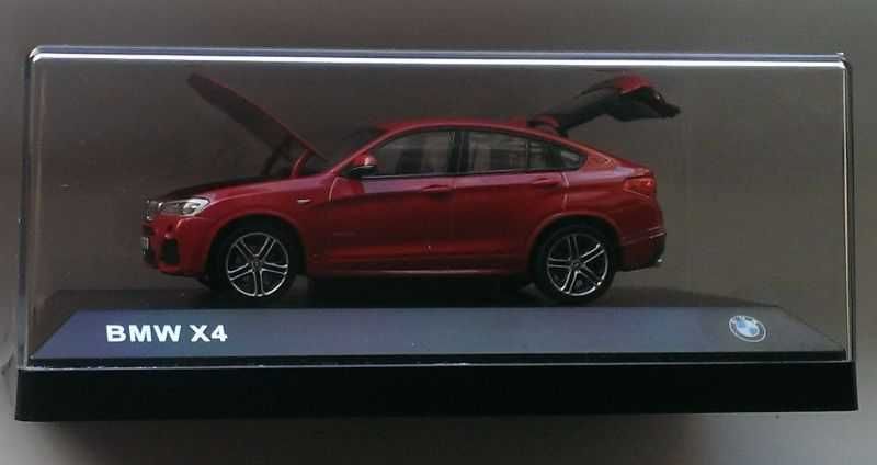 Macheta BMW X4 F26 2015 rosu - Herpa 1/43 noua