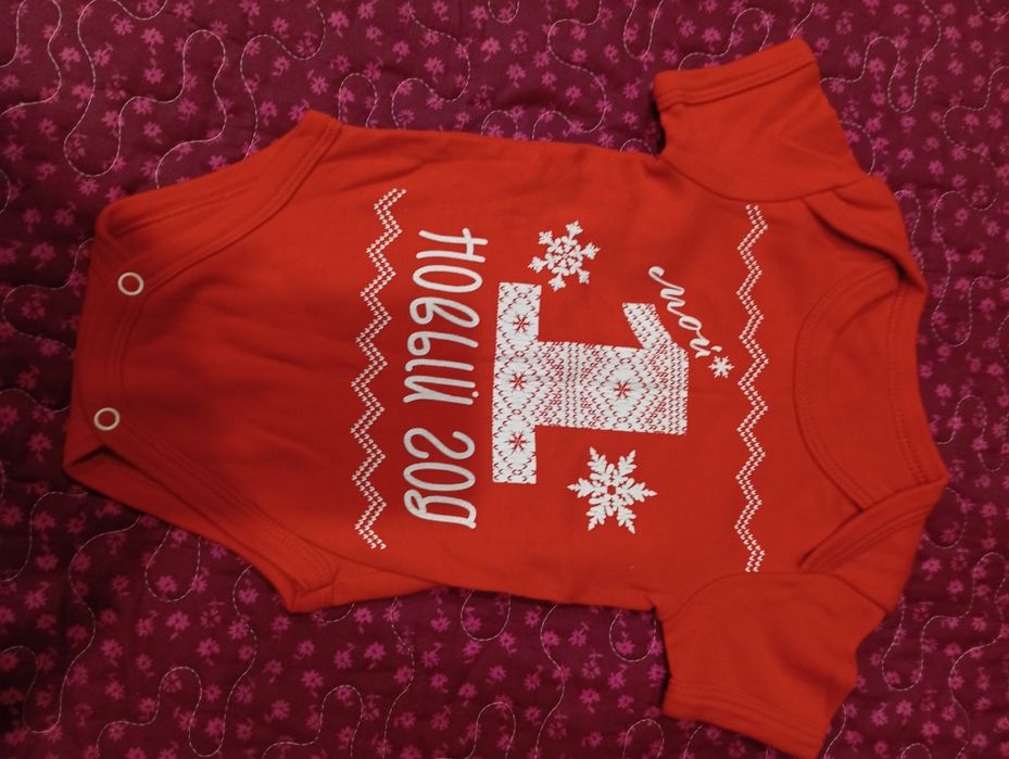 Боди детское новогоднее