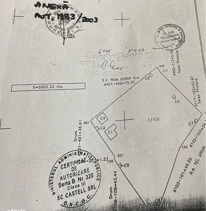 Vând teren, 16550 mp Rosiori de Vede