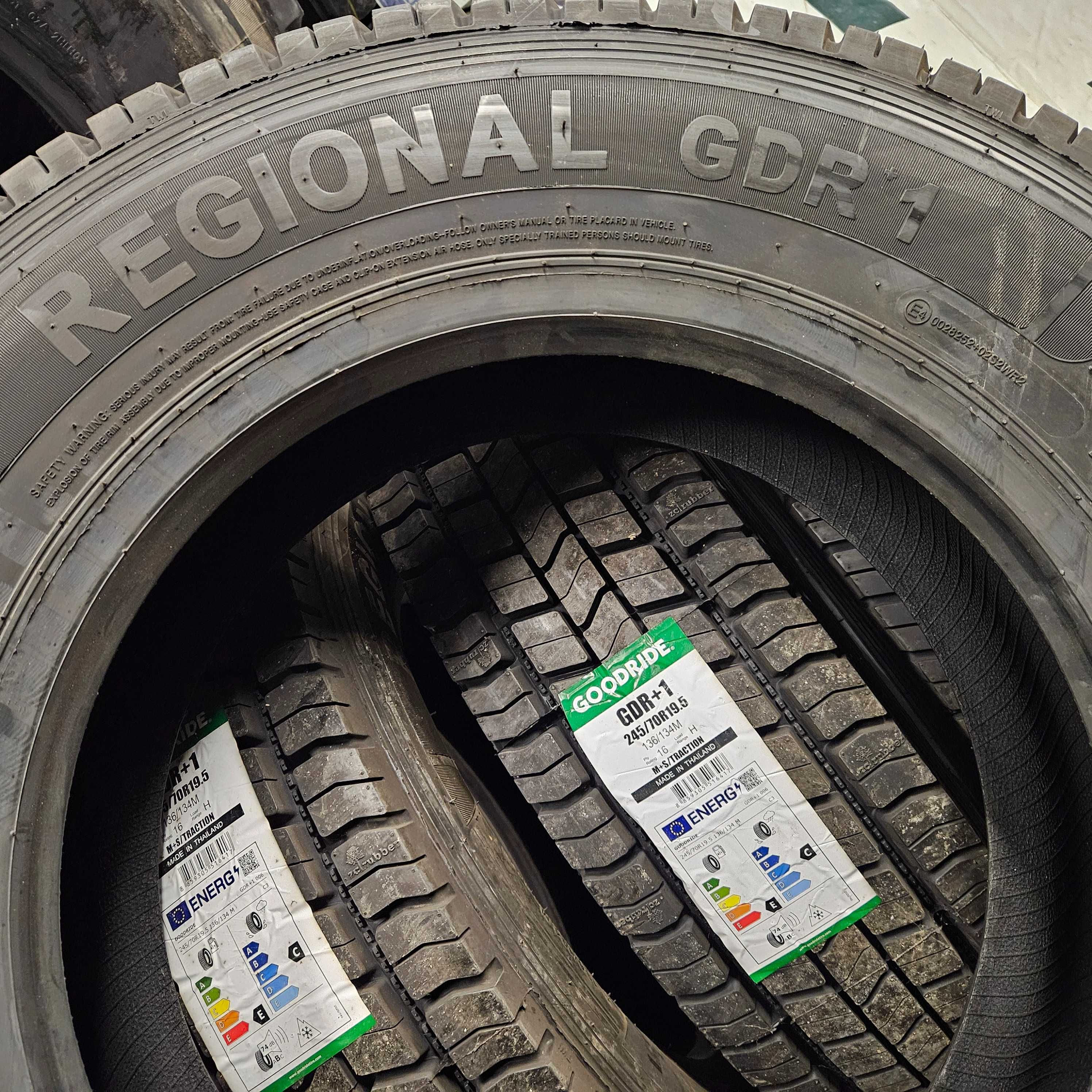 2 Нови товарни гуми 245/70R19.5 Goodride Regional GDR+1 136/134M 16PR