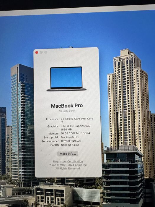 MacBook Pro 16-inch (2019) – Intel Core i7, 16GB RAM, 512GB SSD