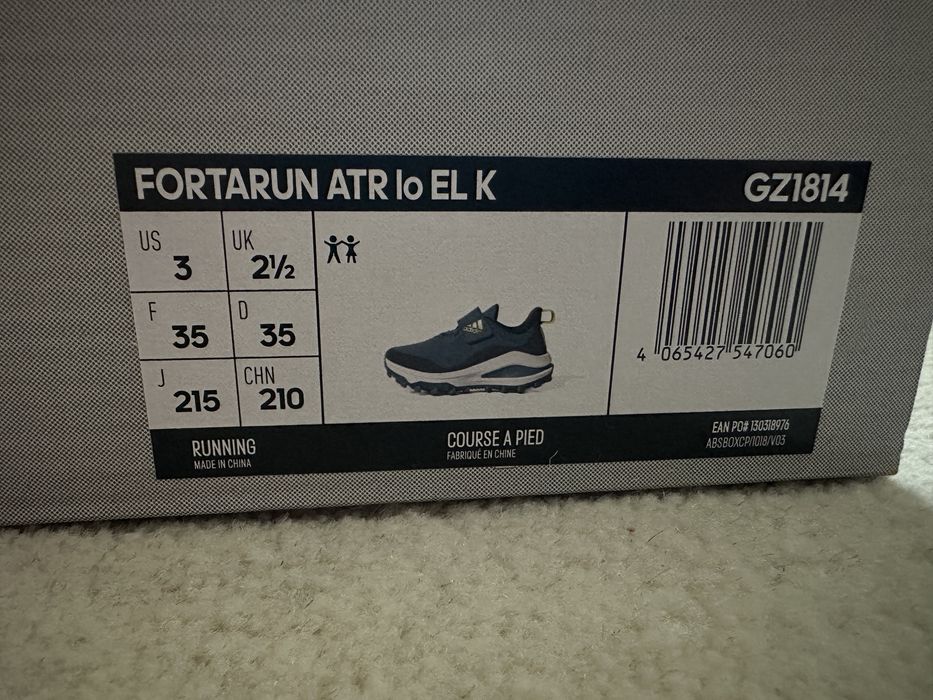 Нови детски маратонки adidas fortarun atr 34 и 35 номер