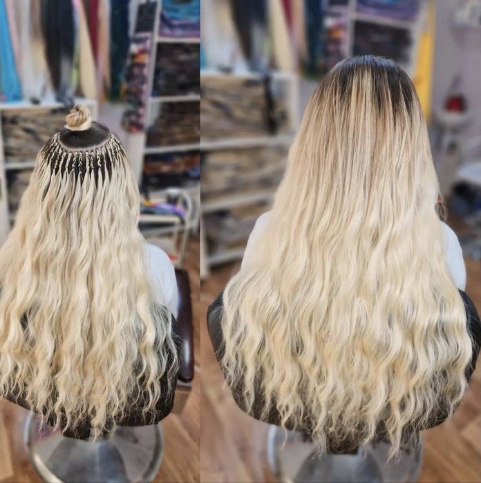 Extensii de par natural Iasi cheratina microring