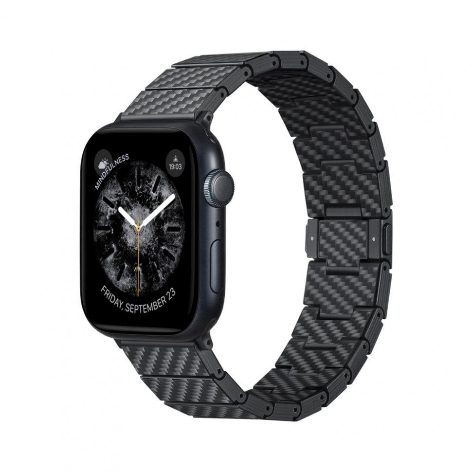 Ремешок Pitaka Apple Watch — арамид и карбон 42/44/45/49 мм. Доставка