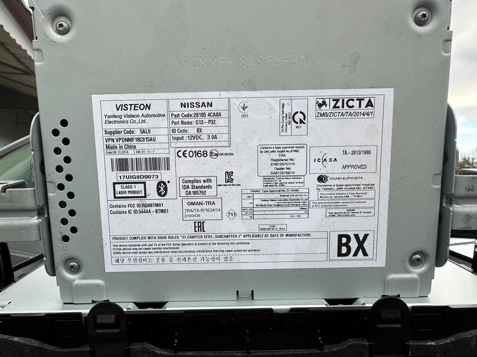 Raadio cd mp3 player*unitate*casetofon cu bluetooth Nissan Qashqai J11