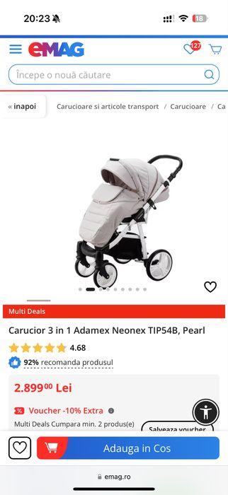 Carucior 3 in 1 Adamex Neonex