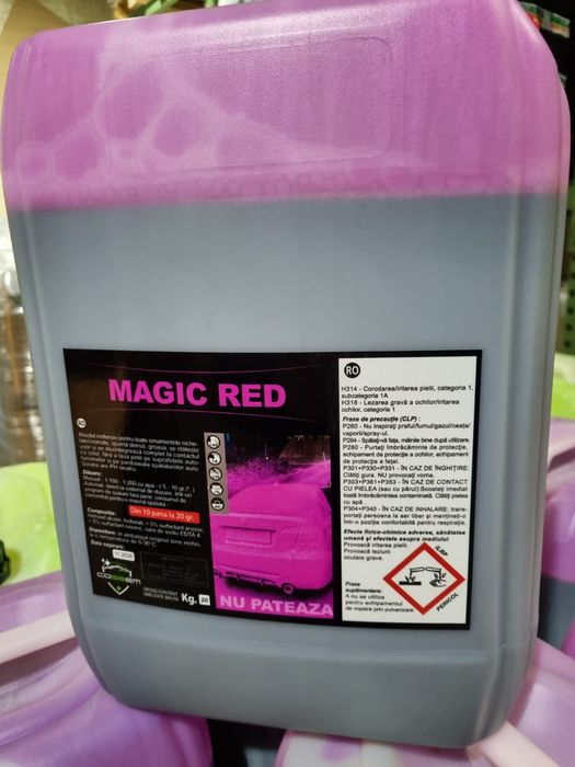 Spuma activa efect zapada Roz Red Rosu Magic Red