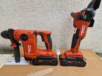 Hilti set polizor , rotopercutor pe acumulatori Nuron