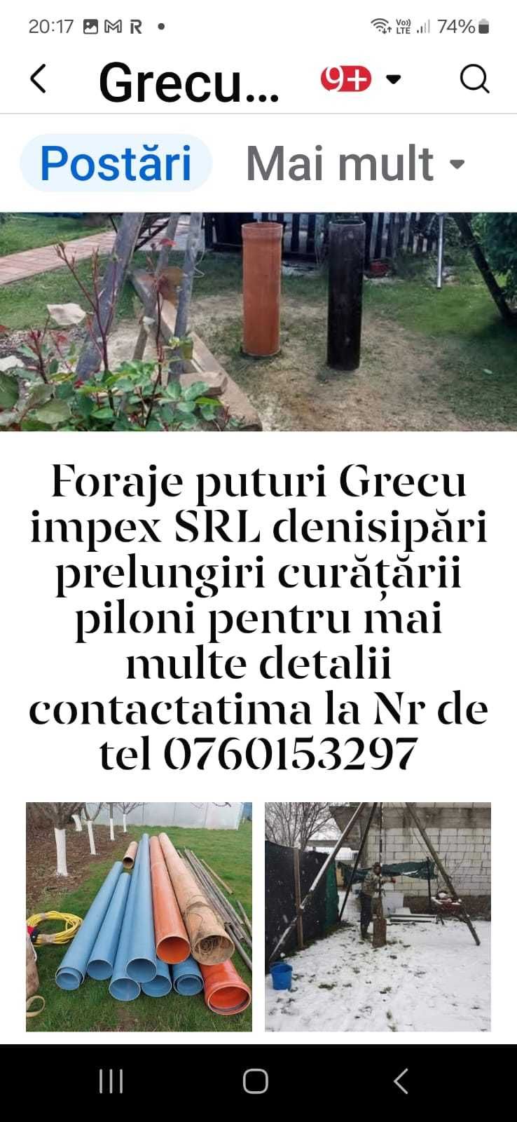 Foraje puțuri apă Brașov - Profesional, Rapid, Garanție inclusă