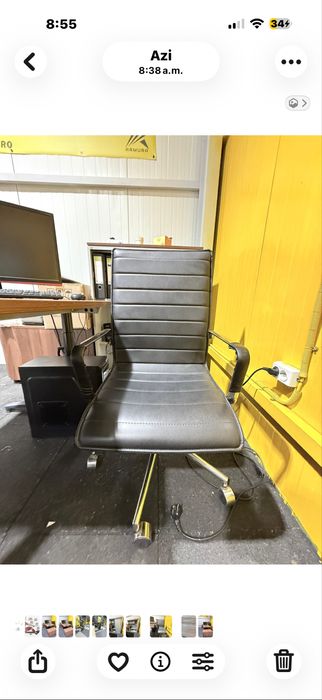 Pachet complet Birou: birou reglabil+corpuri, dulap, scaun,PC complet