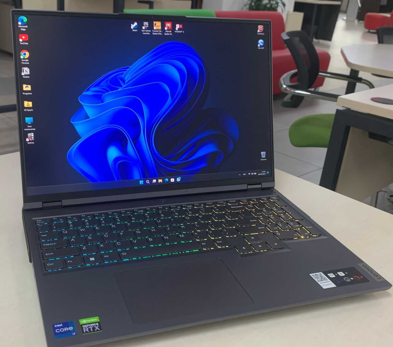 Lenovo Legion 5i Pro 16" GeForce RTX 3050 Ti I7-12700H 16GB Ram Срочно