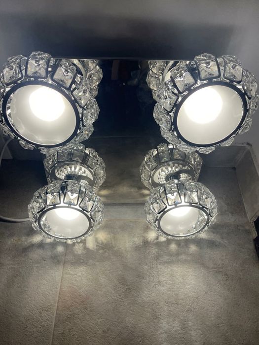 Lustra 4 leduri- cristal