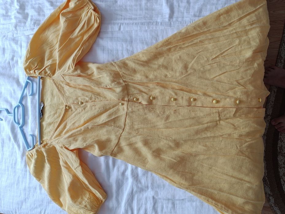 Rochie bumbac galbena m. S
