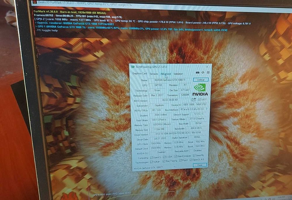 Placa video Gigabyte Aorus GTX 1080ti Extreme edition 11GB -352 biti
