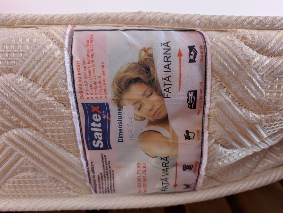 Pat cu saltea 200x120