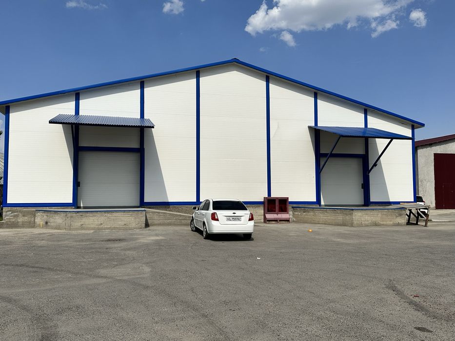 Склад 1200 кв.м евро- стандарт в городе, из сэндвич панелей в аренду