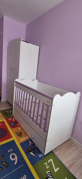 Комплект детско легло и гардероб