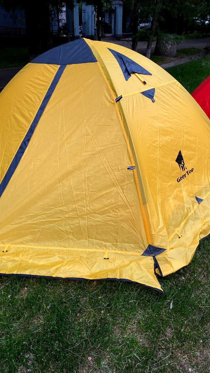 Палатка туристическая с юбкой, 3 местная, 180 х 210, 2 слойная, легкая