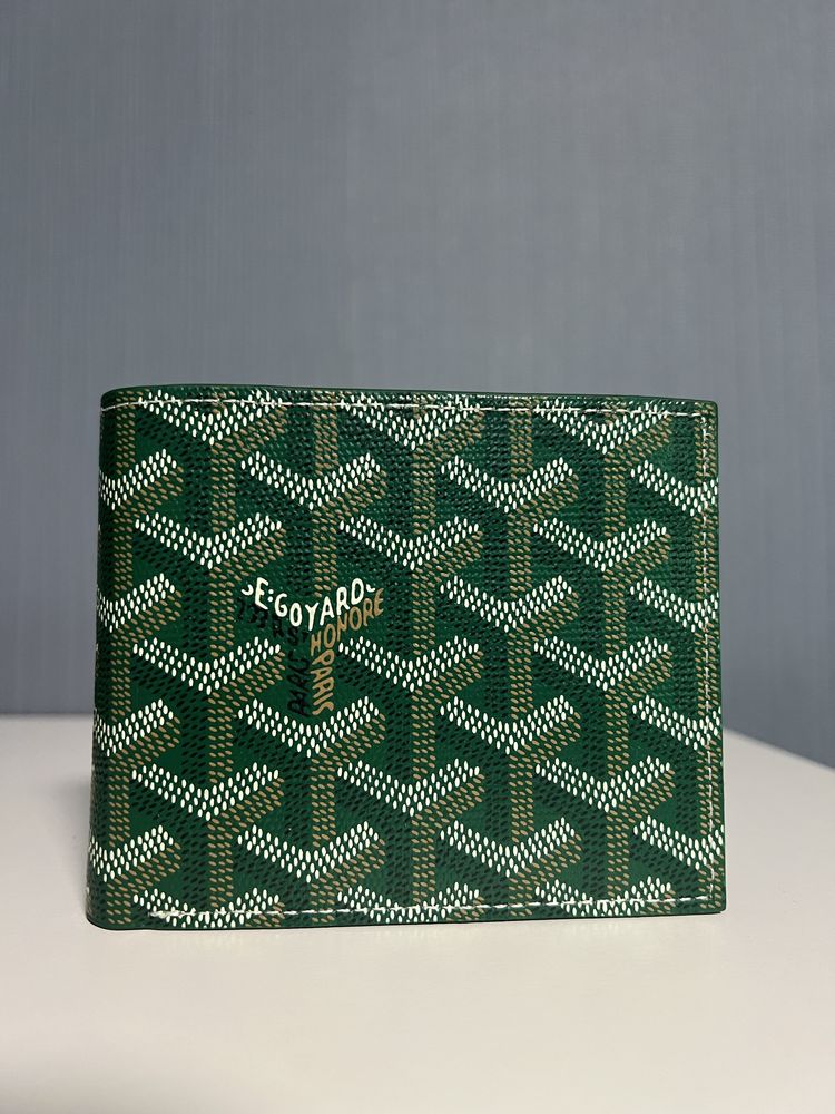 Portofel Goyard Verde Piele Premium / 2025
