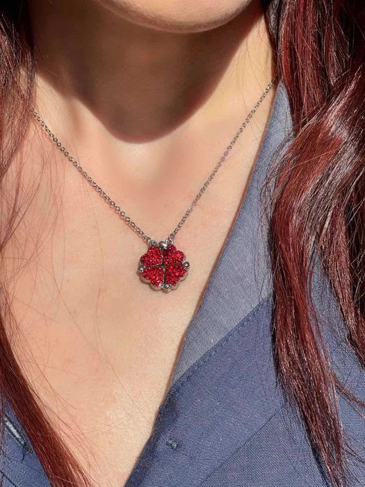 Стилно колие детелина/Колие детелина/Елегантно колие/елегантно колие