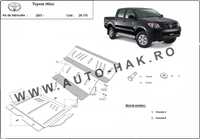 Scut motor metalic Toyota Hilux 2004-2015