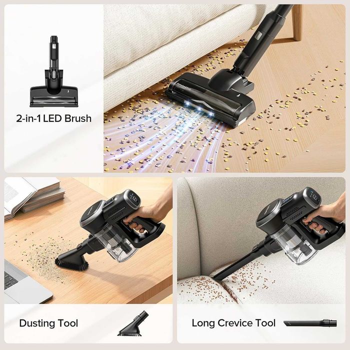 Безжична ръчна вертикална прахосмукачка Lubluelu 202