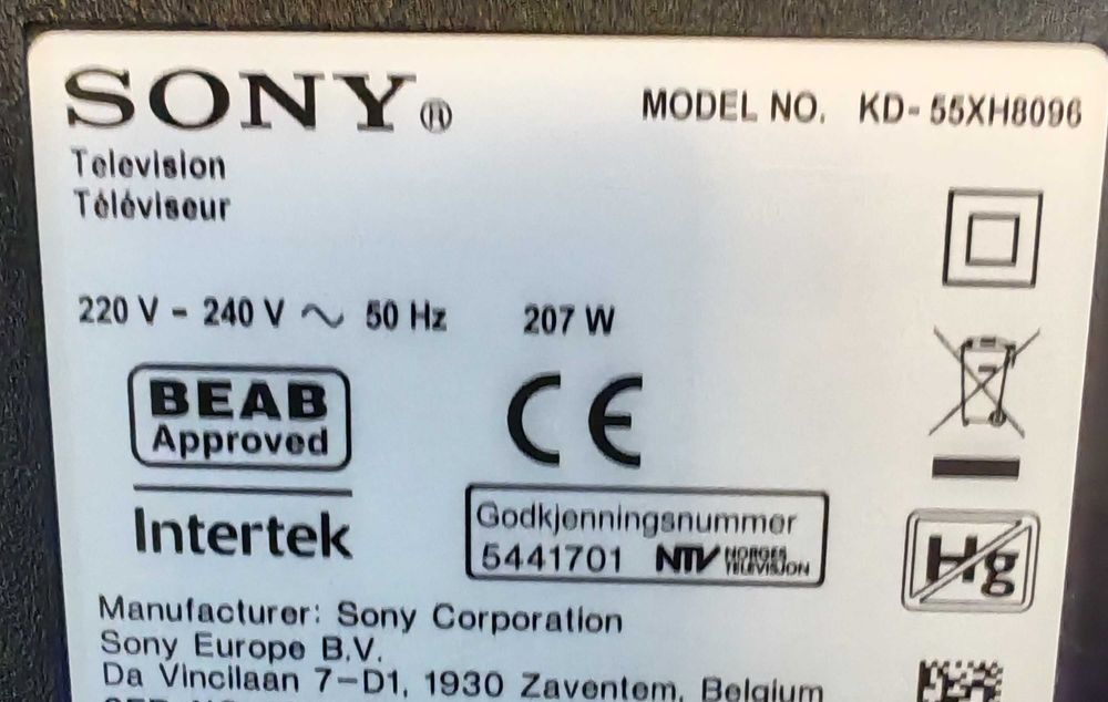 Sony Bravia 55" Android TV 4K