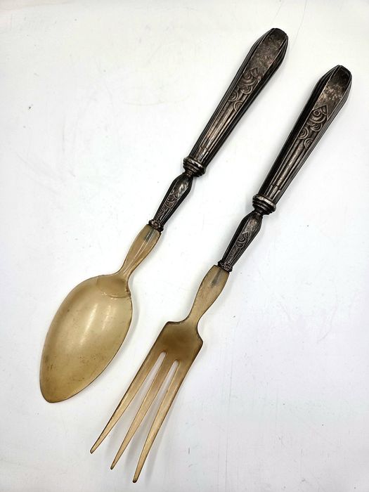 Excepțional set de tacâmuri argint masiv - perioada Art Deco