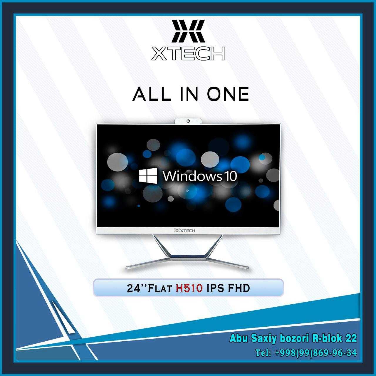 Monoblok XTECH 24" IPS H510 Flat