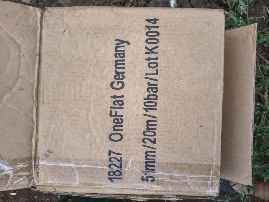 Furtun pompieri , motopompa irigații 10 bari, 20 m