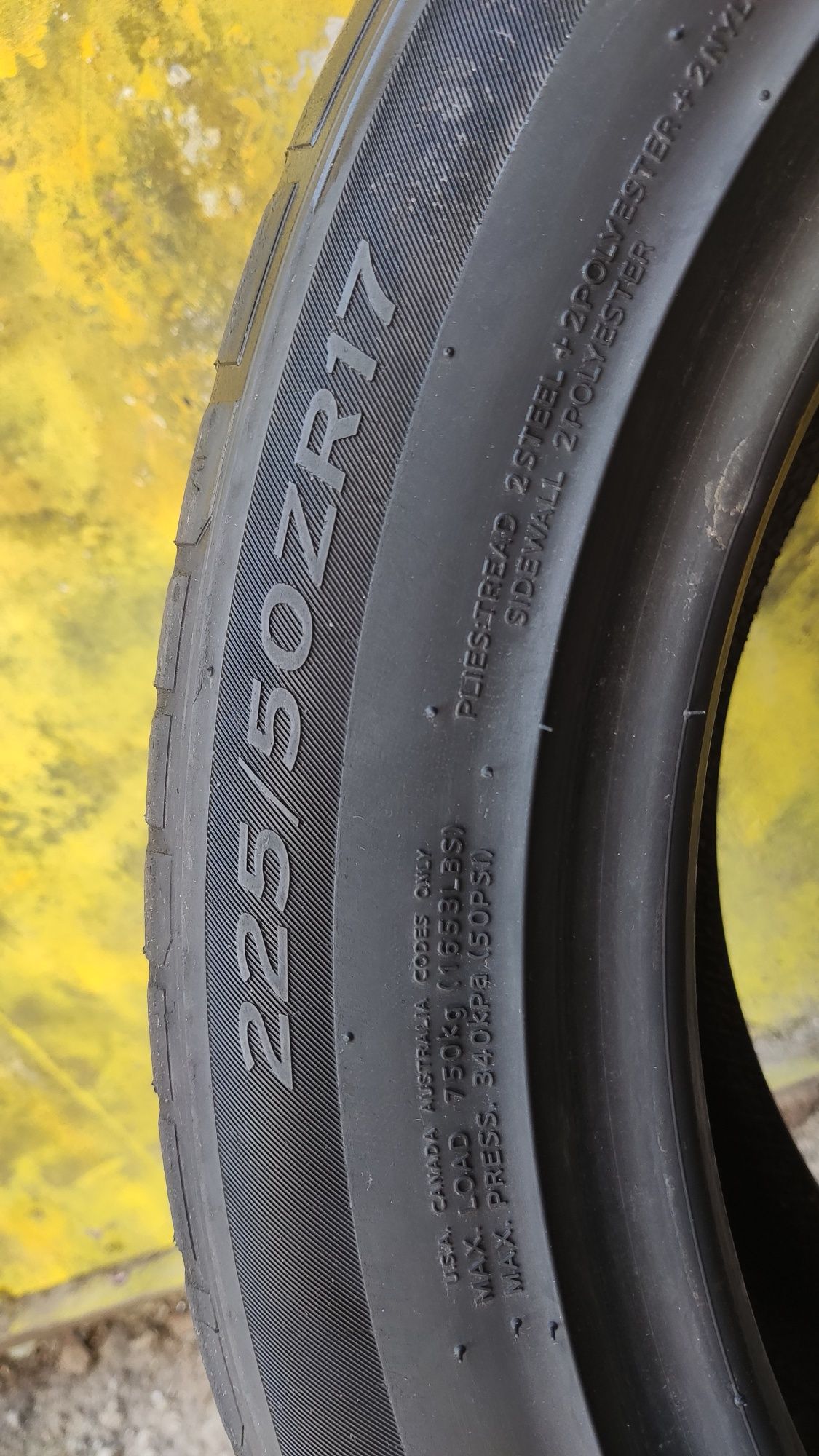 1бр лятна гума 225/50/17 Hankook Ventus S1 Evo3 
dot0822
5.4mm грайфер