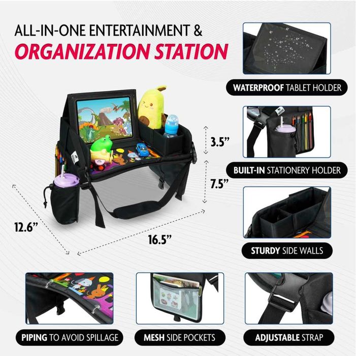 Masuta, banc activitati de masina pt. copii, portabil si compact