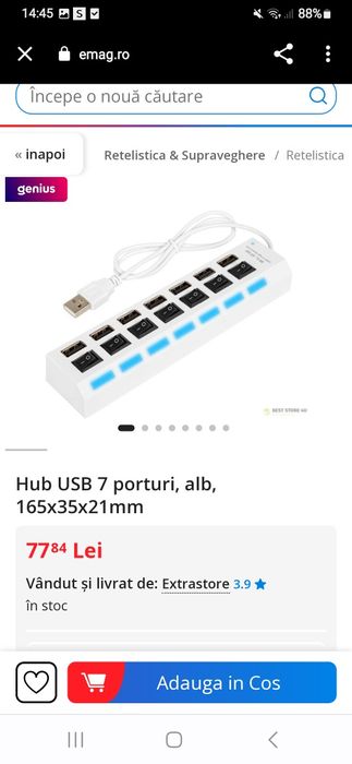 Priză usb birou 7 porturi USB