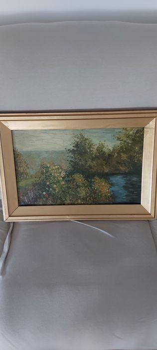 Tablou vechi, ulei, semnat, deosebit, de colecție