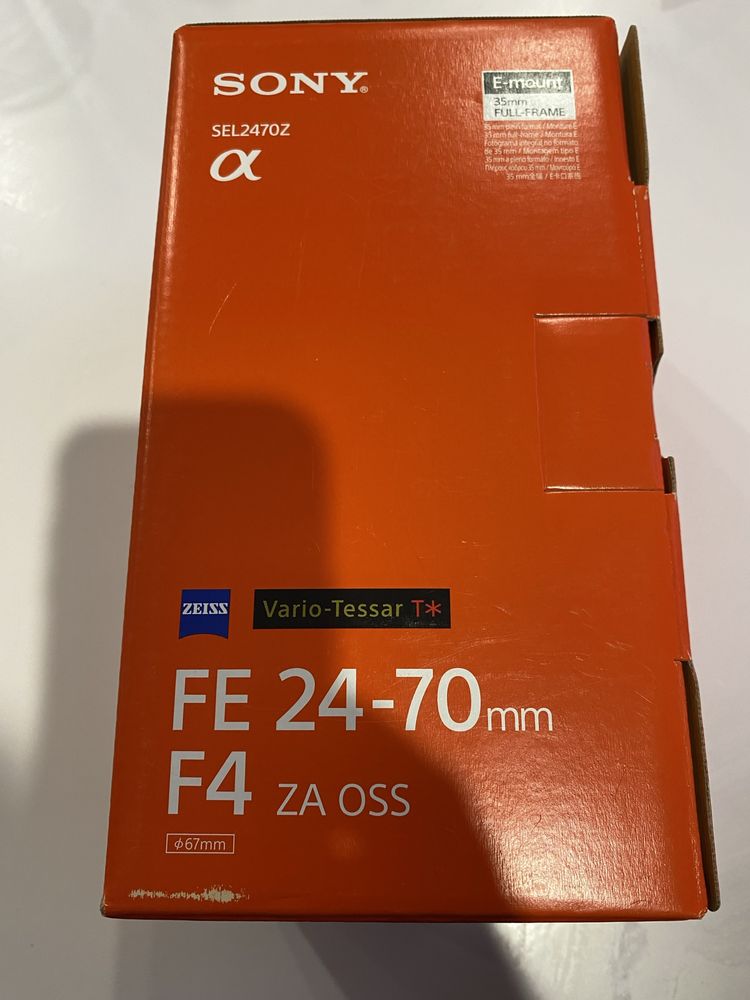 Sony Vario-Tessar T* FE 24-70mm f/4 ZA OSS (SEL2470Z).Nou !!