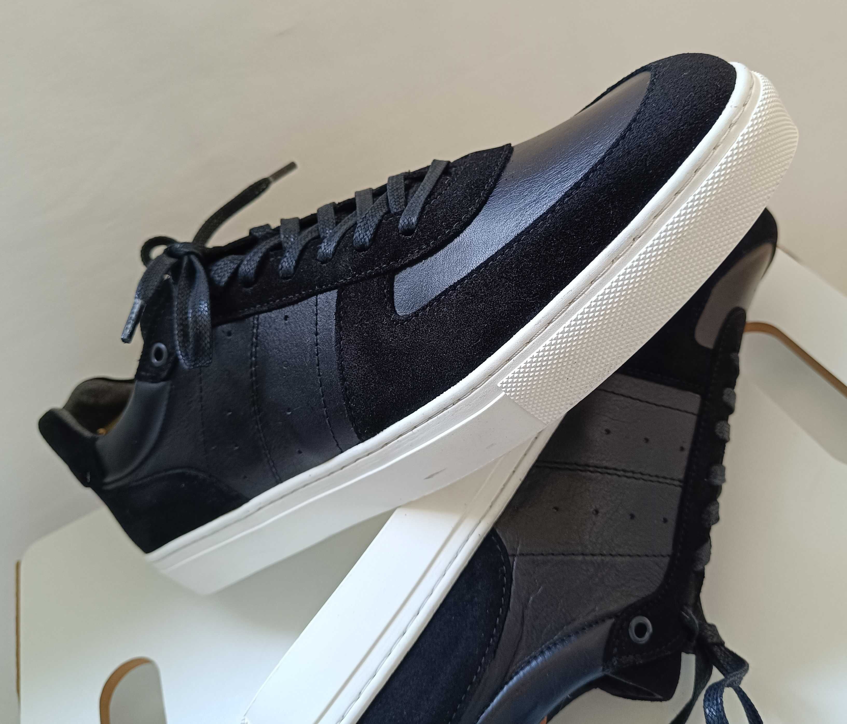 Pantofi sport casual 45 premium Tommy Hilfiger UMO NOI piele naturala