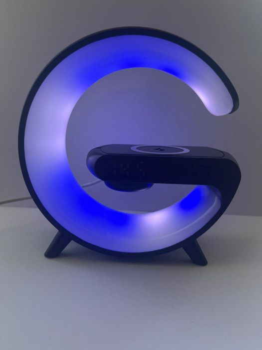 Lampa led cu încărcare telefon ceas și boxa