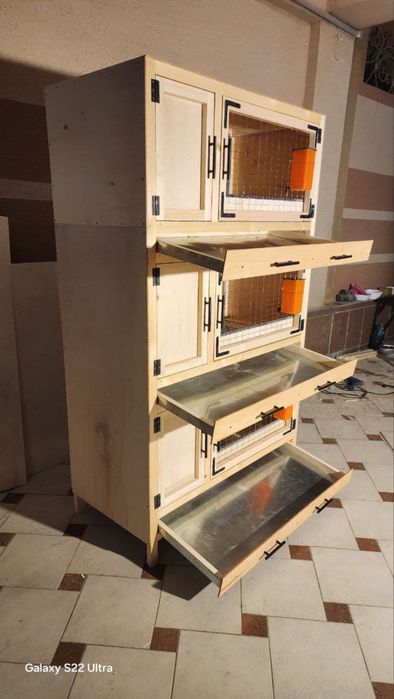 Клетки для кроликов. Қуёнлар учун қафаслар.