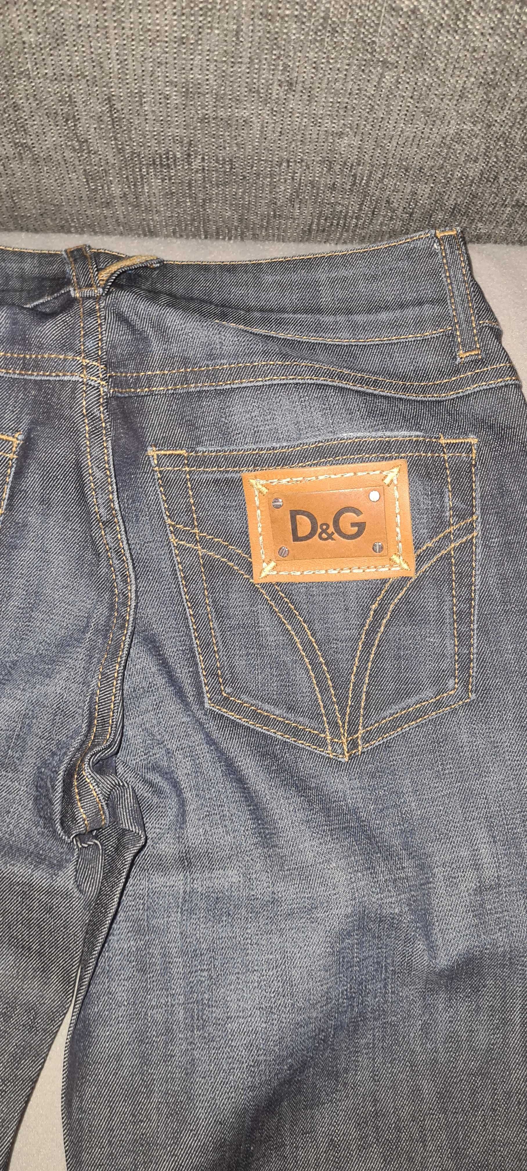 Дамски дънки D&G - широк крачол