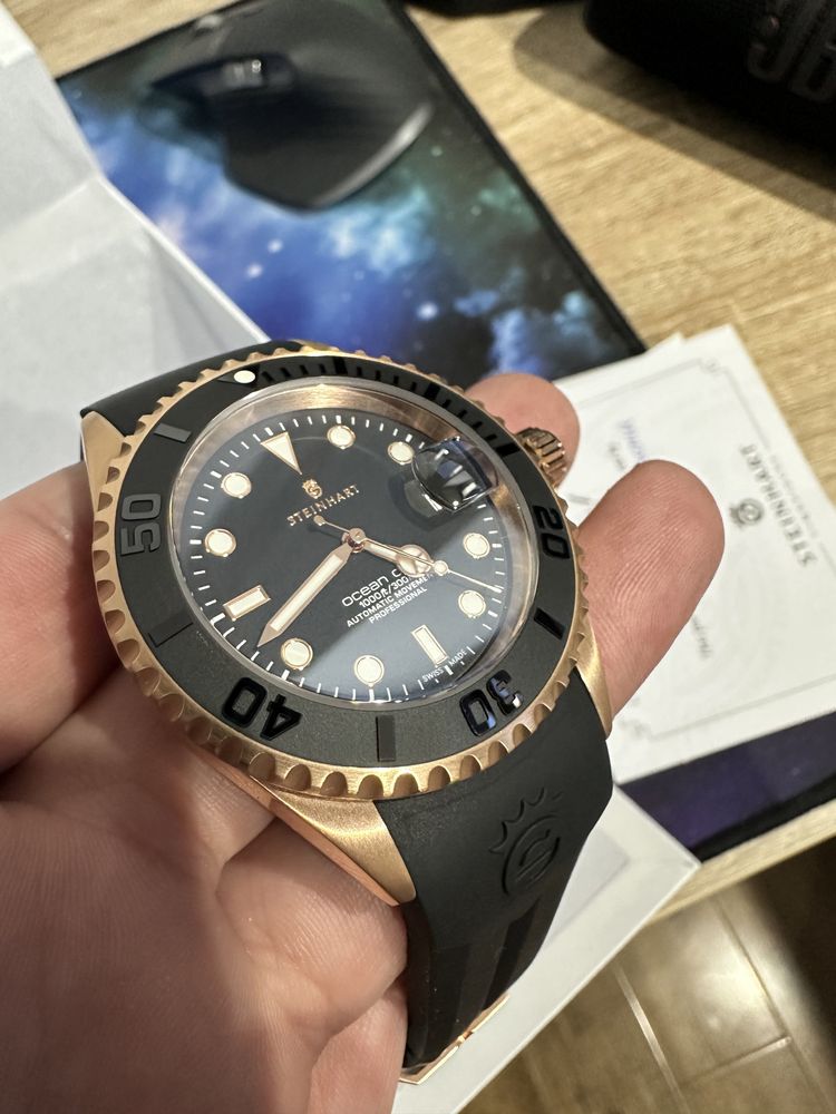 Ceas Steinhart rose gold 42mm ocean one