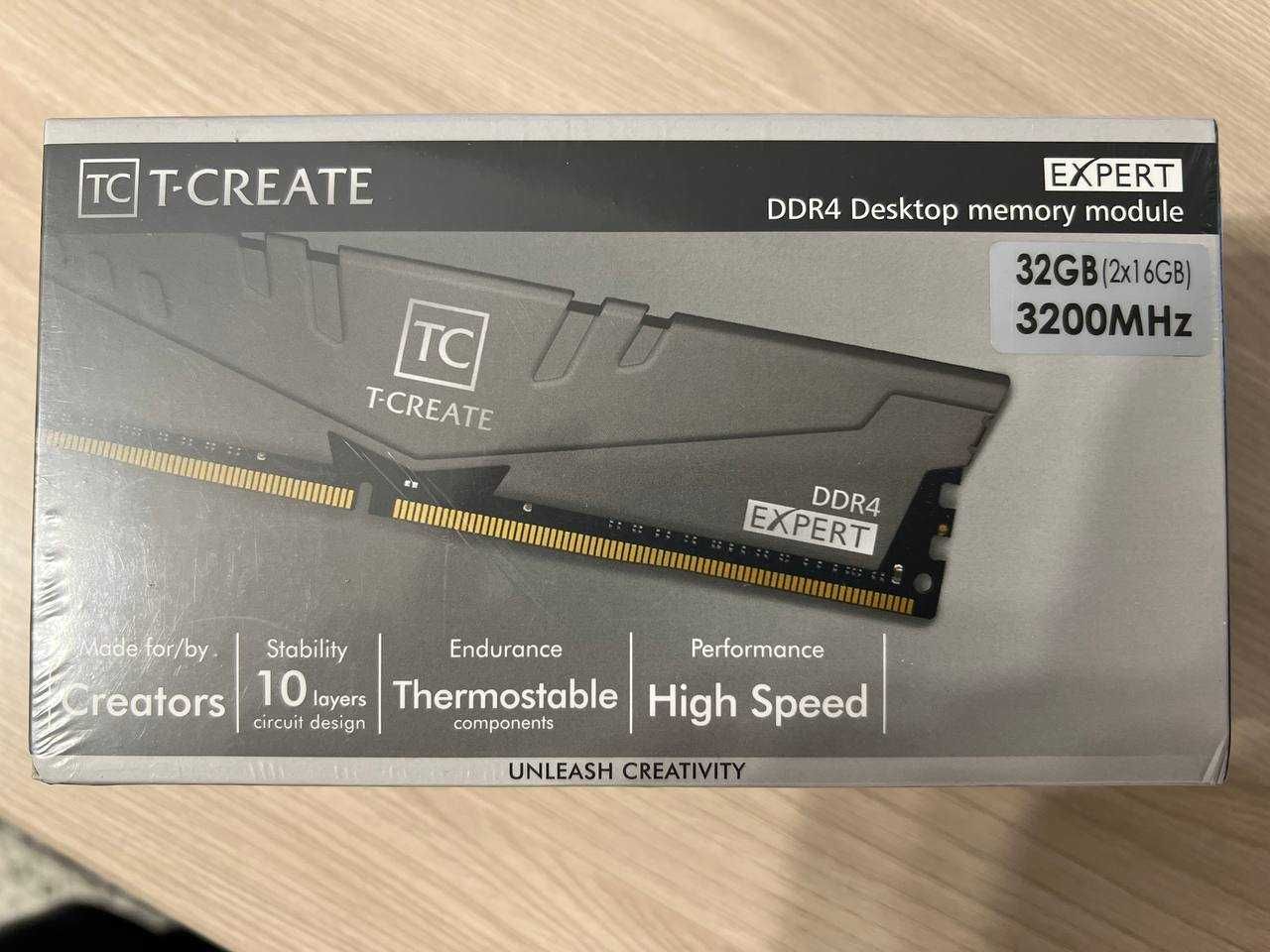 ОЗУ 32гб TeamGroup T-Create Expert DDR4 32GB Kit (2 x 16GB) 3200MHz