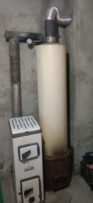 Cazan de baie + sobă