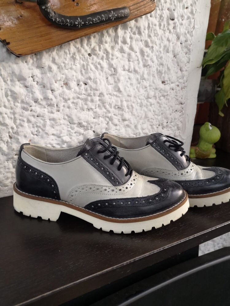 Pantofi Oxford Zee Lane negrii piele 35