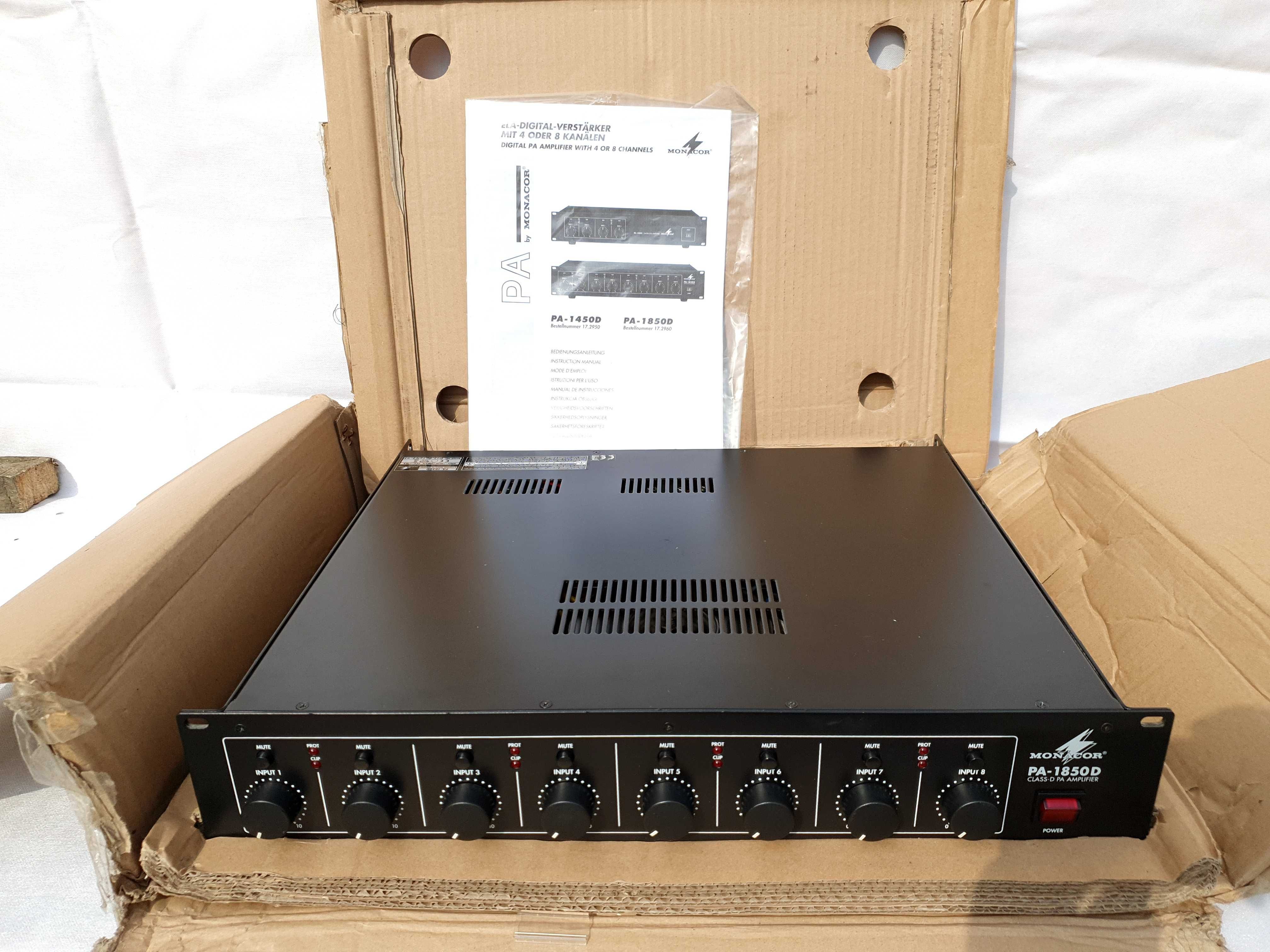 Amplificatoare Monacor PA100V x17buc 20-480W NOI/SH transport gratuit