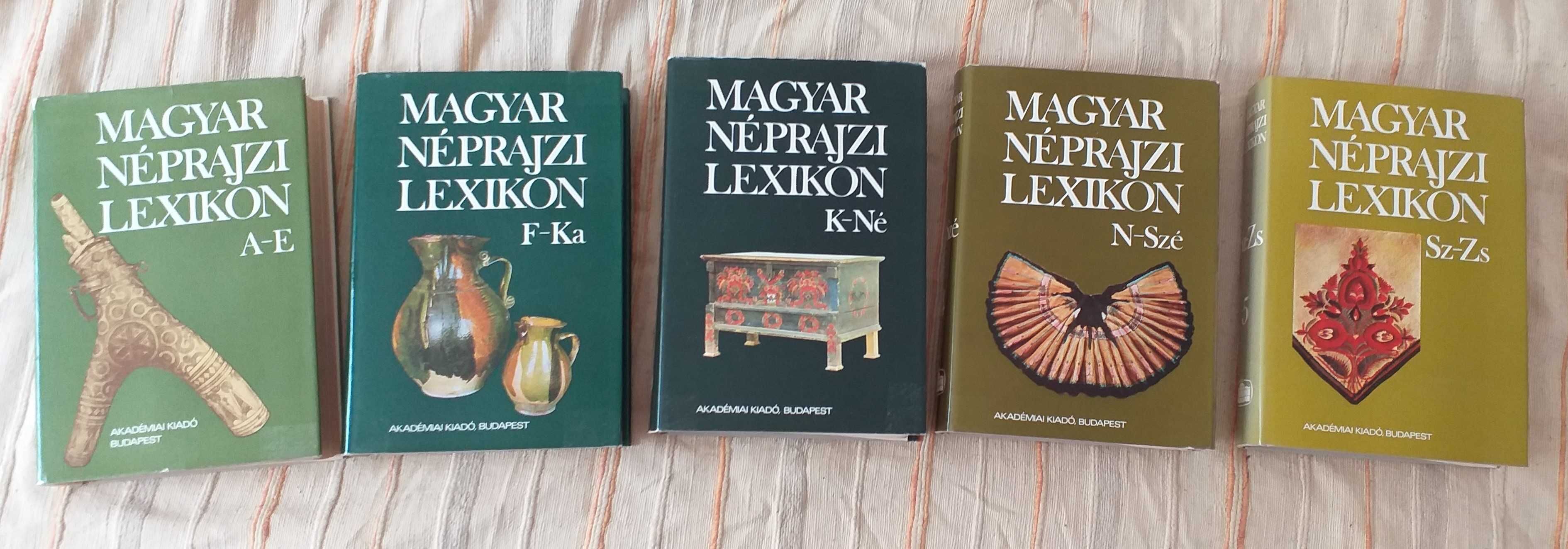 Lexicon etnografic maghiar, 5 volume, aprox. 5000 ilustratii, 3570 pag