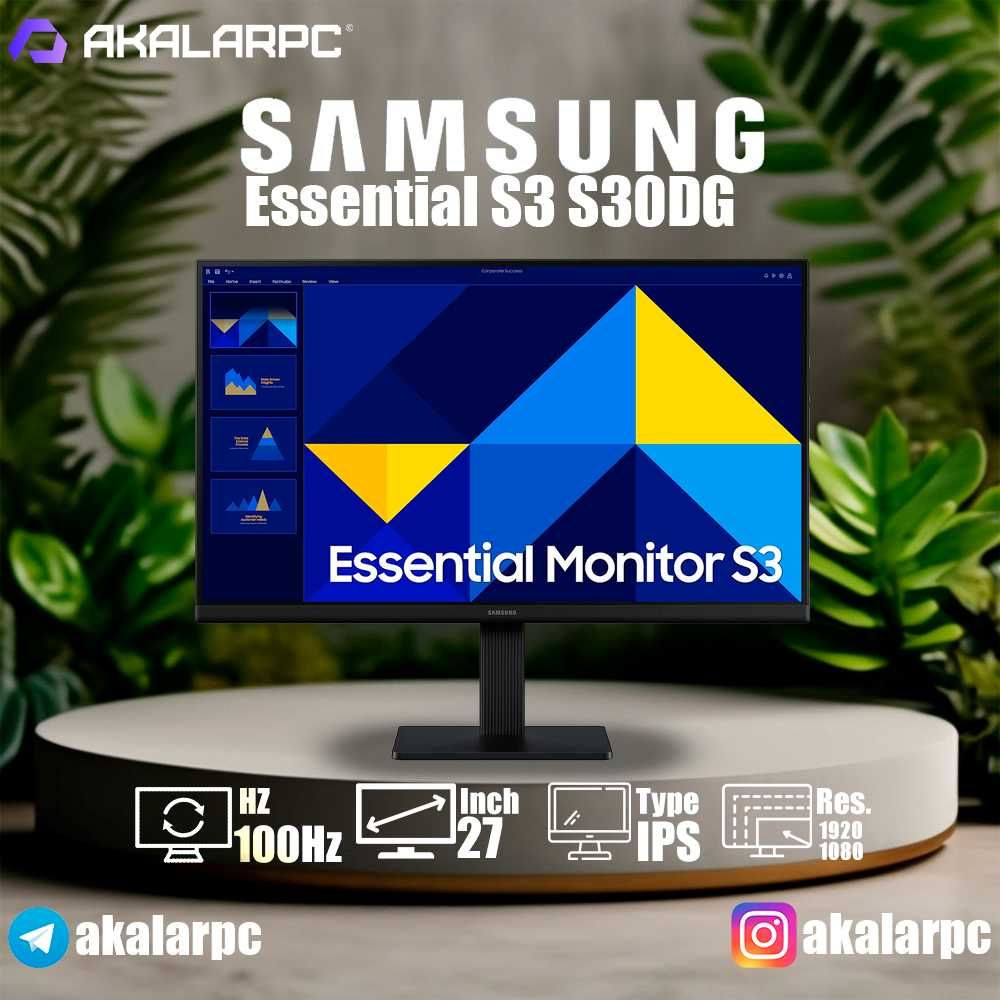 Samsung Essential S3 S30GD 27 100Hz - LS27D300GAMXUE