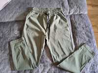 Pantaloni casual conici, verde maslina, M