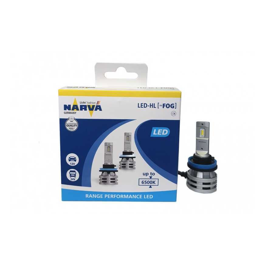 Крушки -H8/H11/H16 Led -HL- FOG NARVA 12-24V 6500K